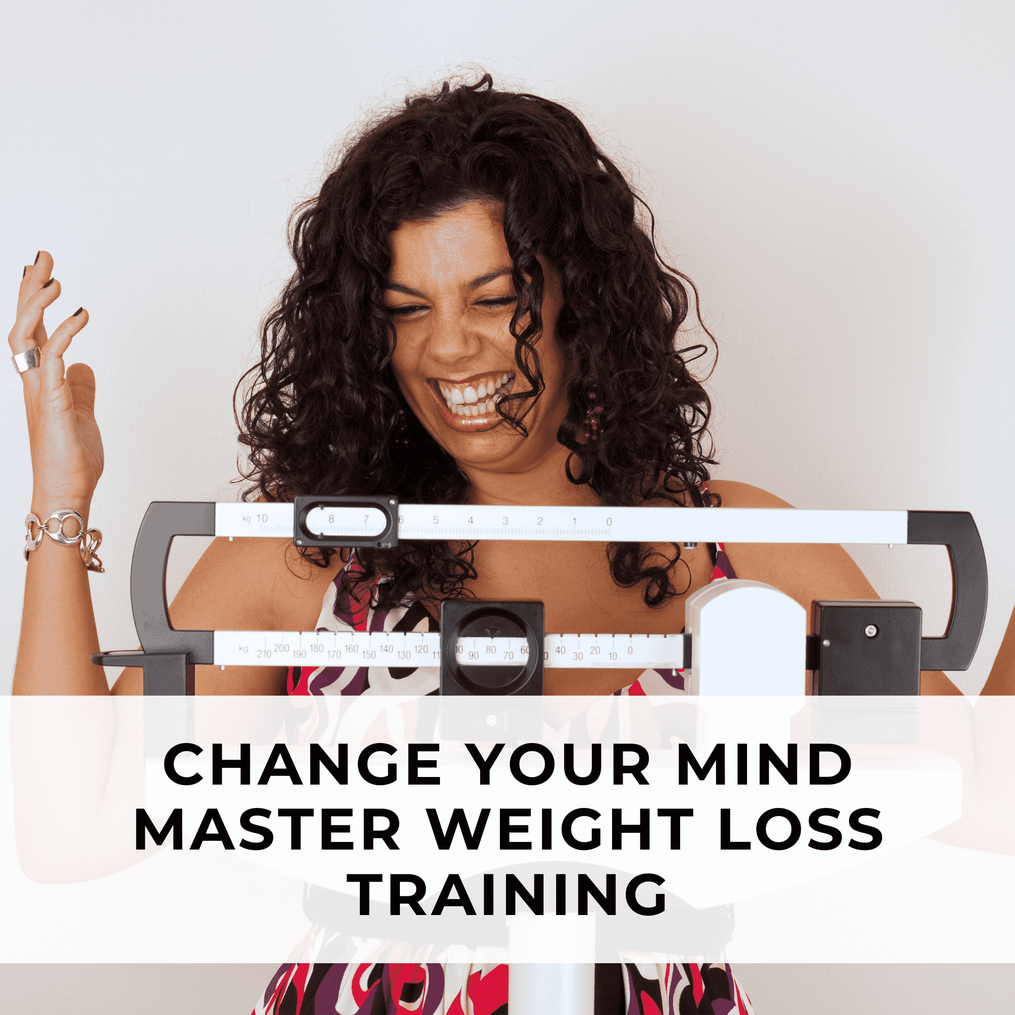 A woman stands in front of a scale, symbolizing her dedication to weight loss and a healthier lifestyle.