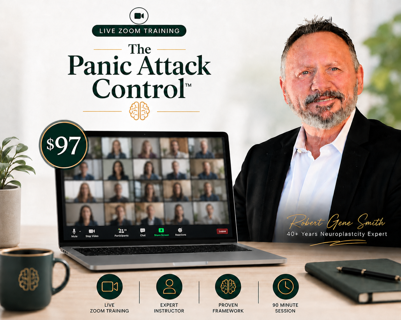 Panic Attack Control: A Live Zoom Class to Help Your Body Stop Reacting Like You’re in Danger